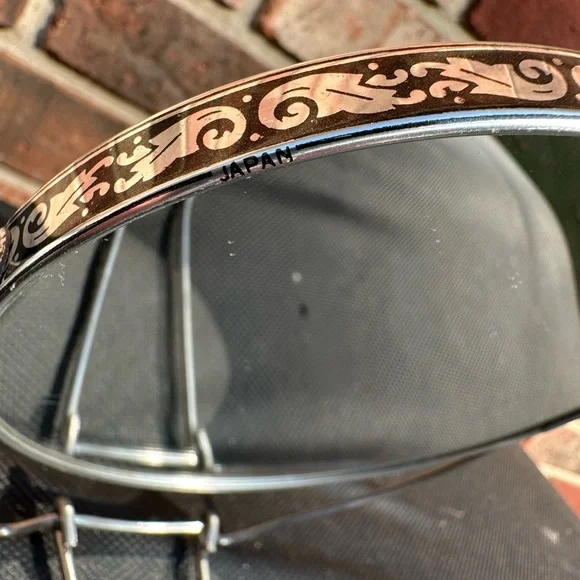 Vtg Make Up Travel Men Women Mirror One Side Regular/One Side Magnifying Japan - Picture 4 of 7